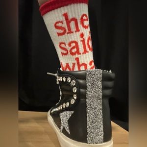 - NWOT Bundle SHE SAID WHAT Socks-4 pairs